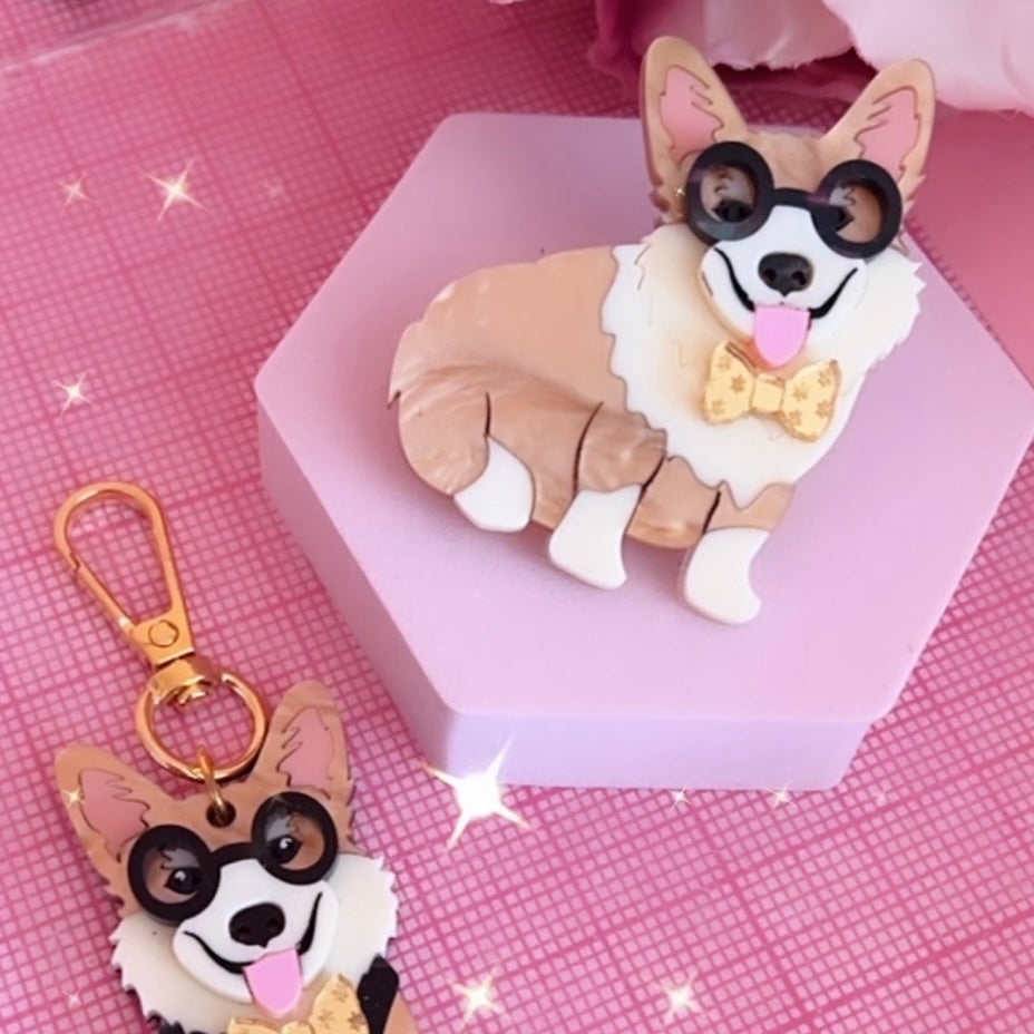 Corgi Brooch