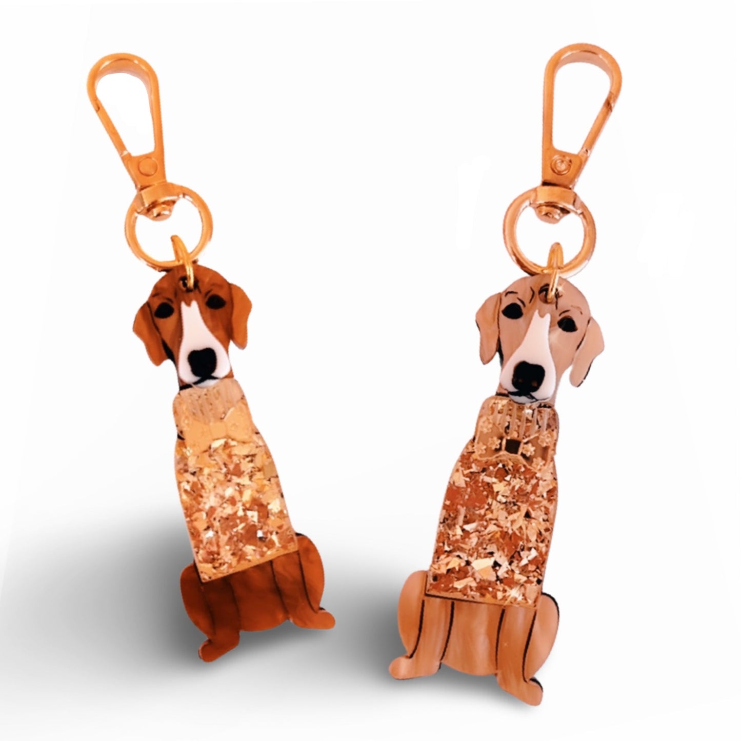 Greyhound Bag tag/ Keyring