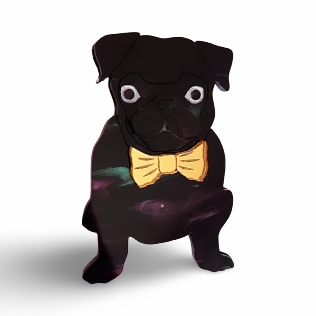 Pug Brooch