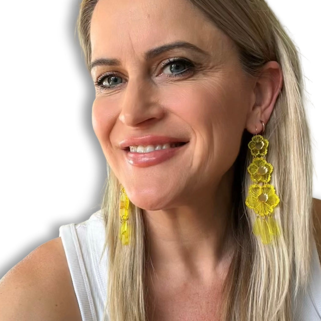 Yellow Hibiscus Blooms