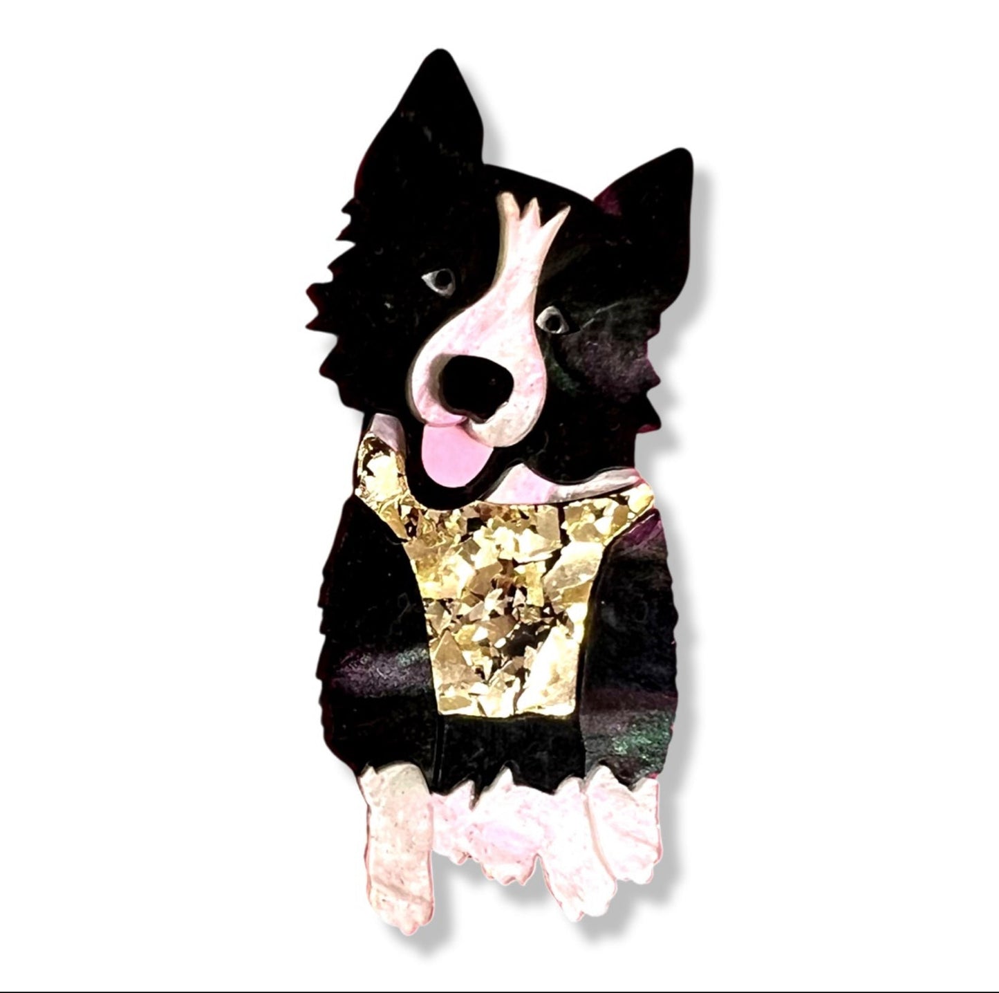 Border Collie Brooch