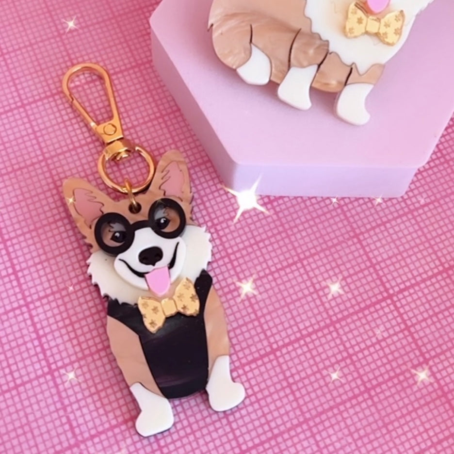 Corgi Bag tag/ Keyring