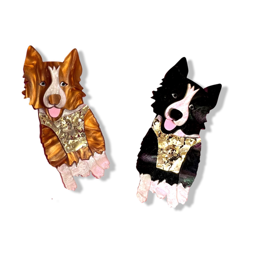 Border Collie Brooch