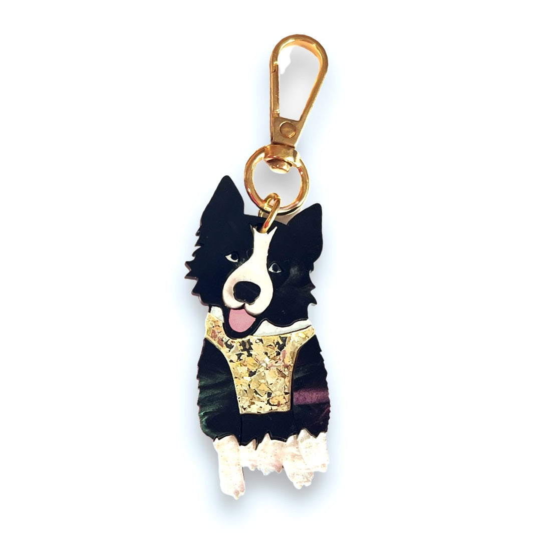 Border Collie Key Tag