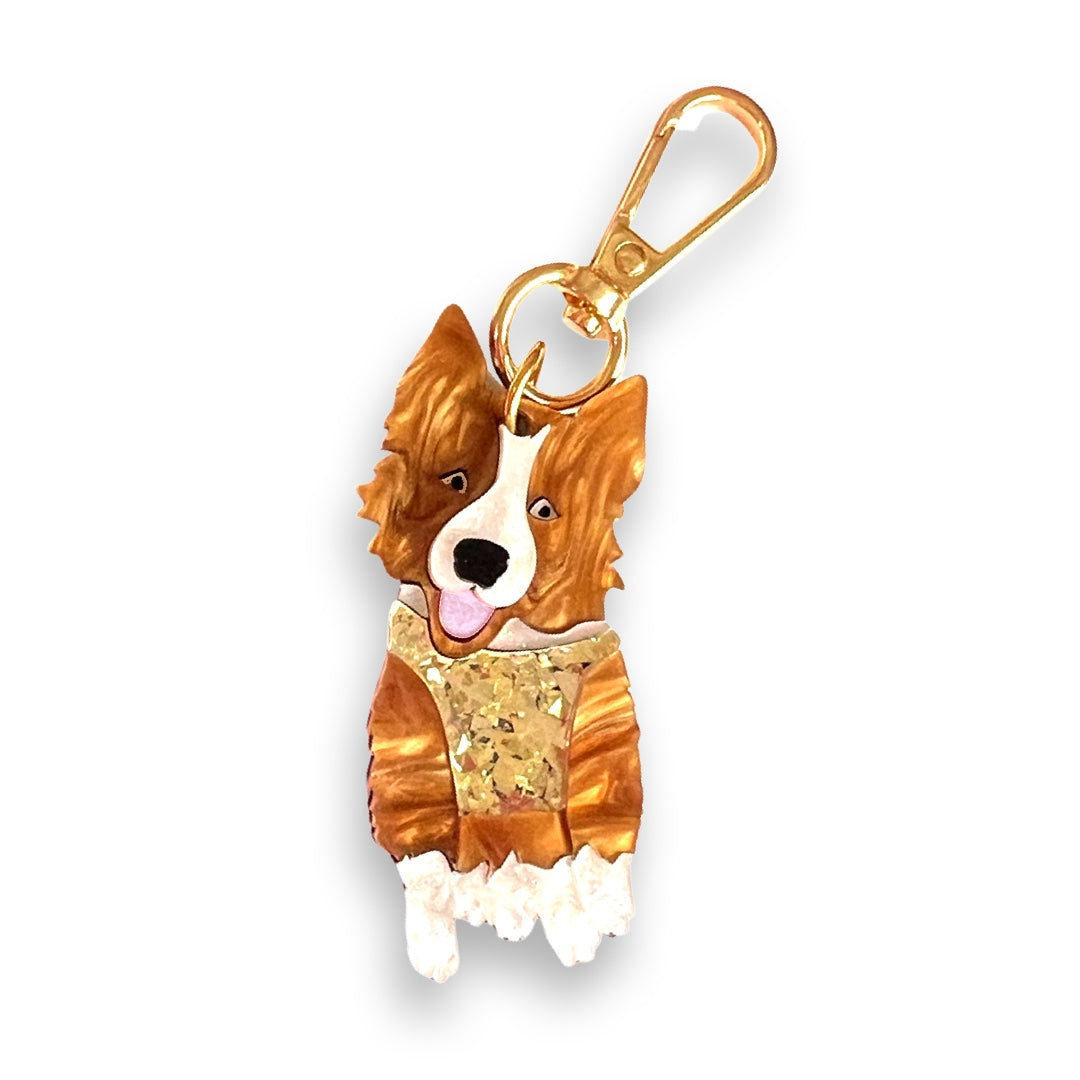 Border Collie Key Tag