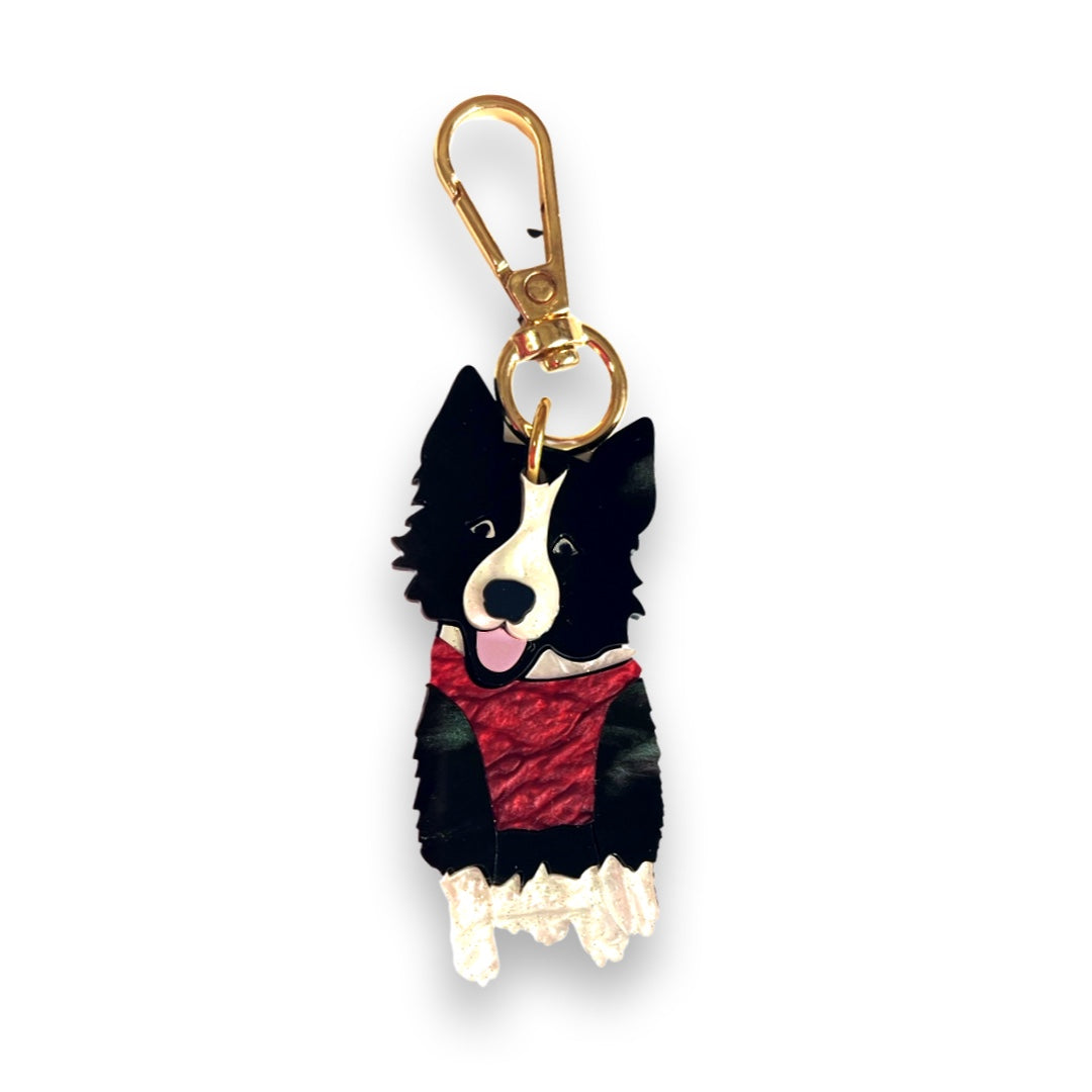 Border Collie Key Tag