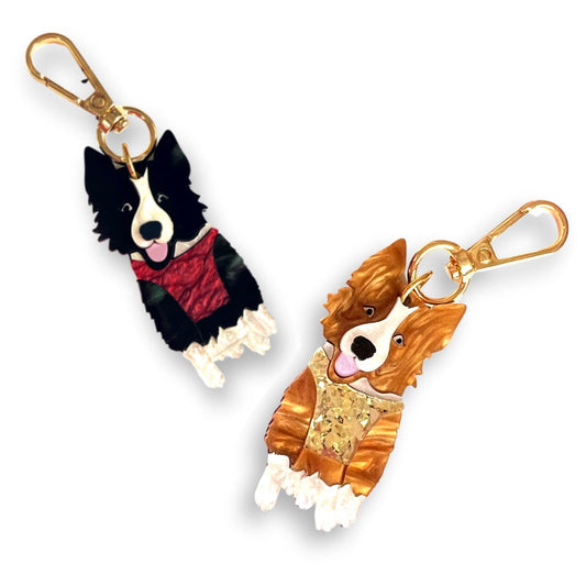 Border Collie Key Tag