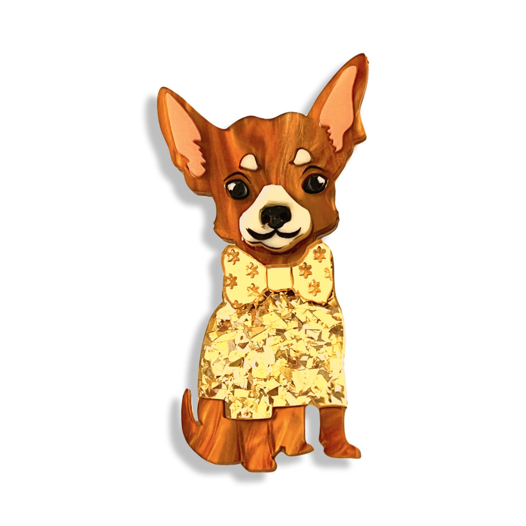 Chihuahua Brooch
