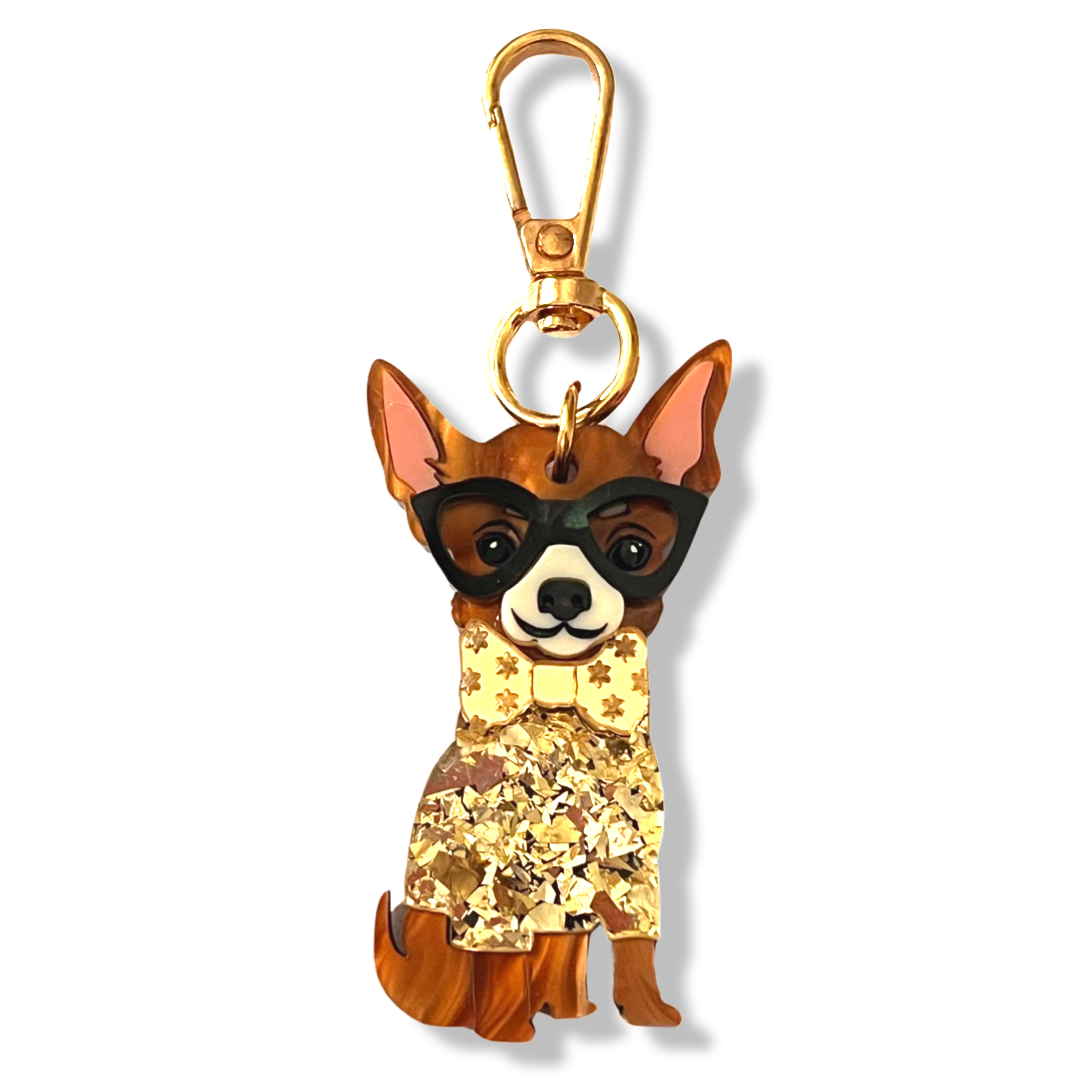 Chihuahua Bag tag/ Keyring