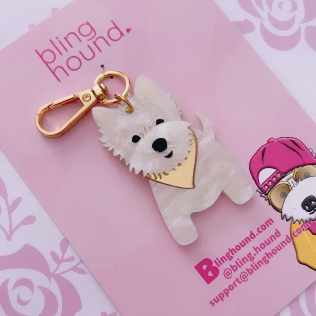 Westie Bag tag/ Keyring