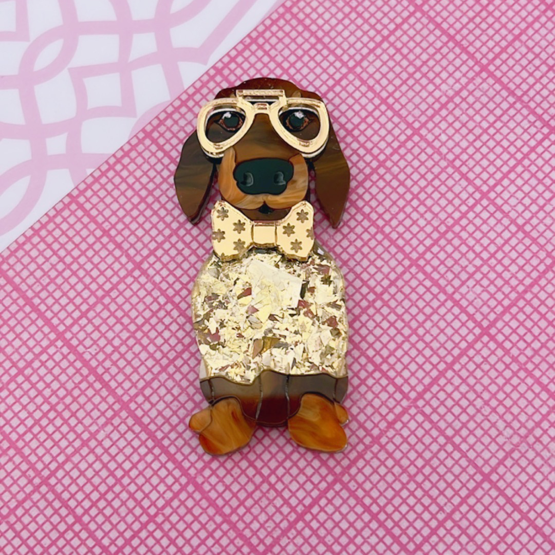 Dachshund Brooch
