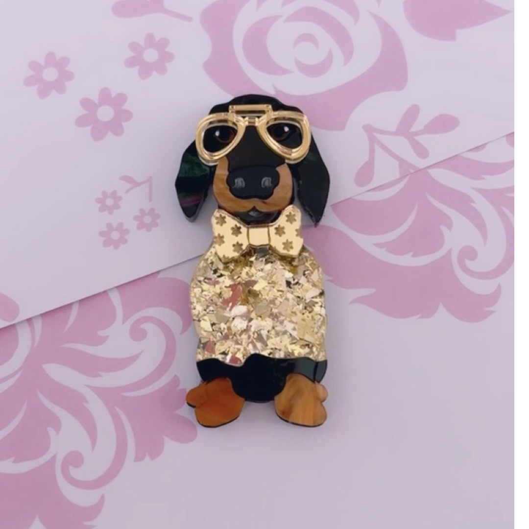 Dachshund Brooch