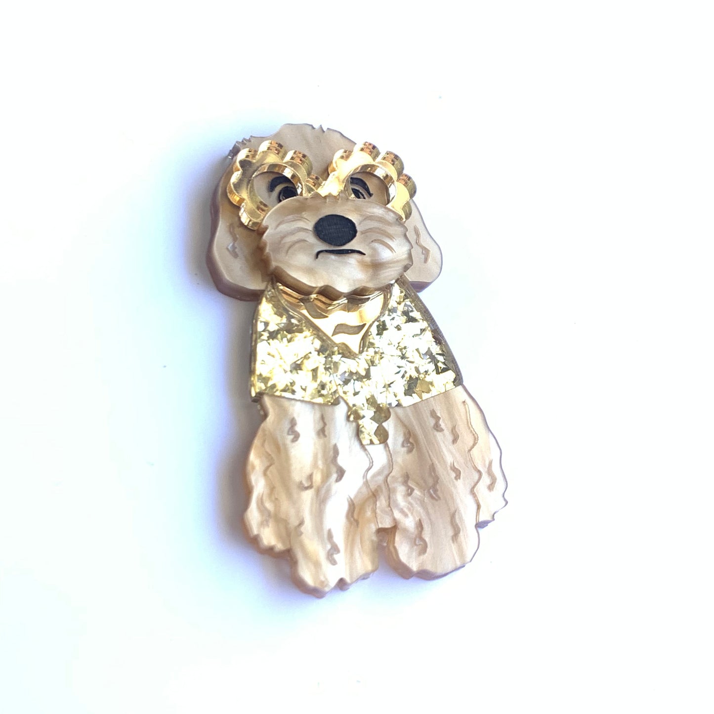 Louis our Cavoodle Brooch