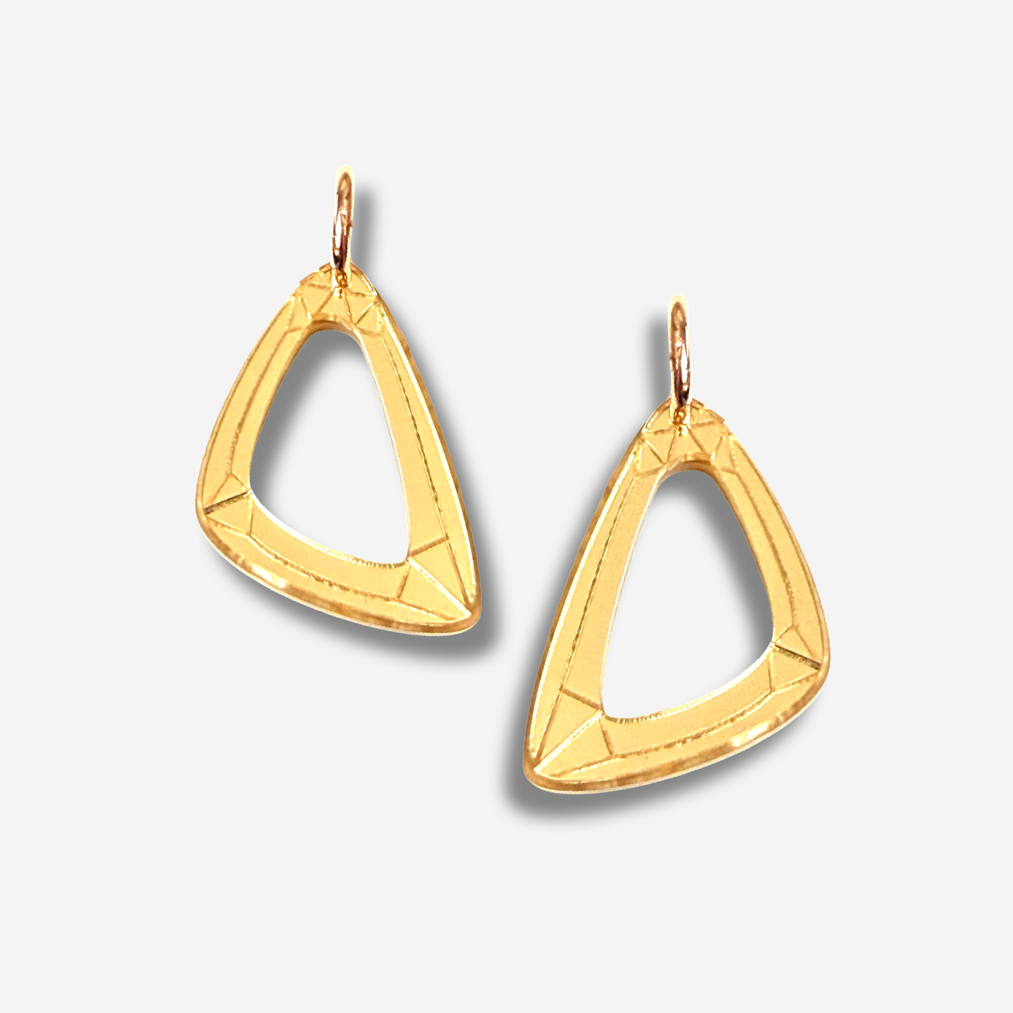 Geo Triangles- Bold Statement Earrings