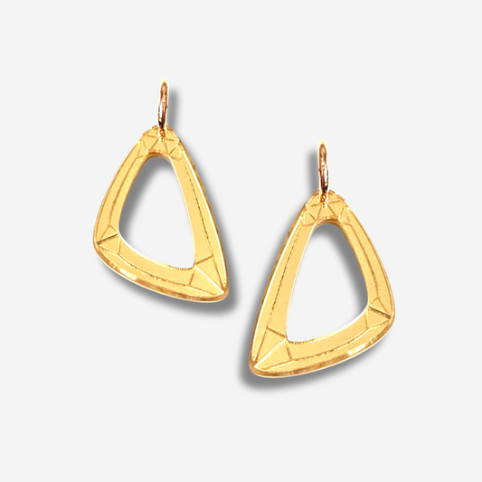 Geo Triangles- Bold Statement Earrings