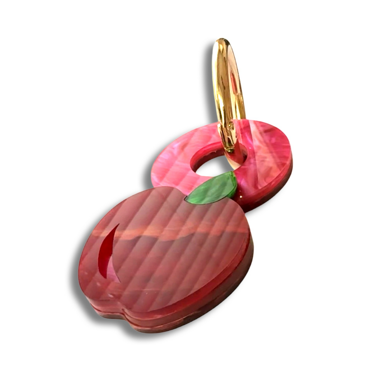 Apple Bag Charm - Core Intentions - And O Clasp
