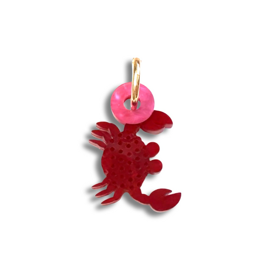 Mini Crab Bag Charm - High Tide -  And O Clasp