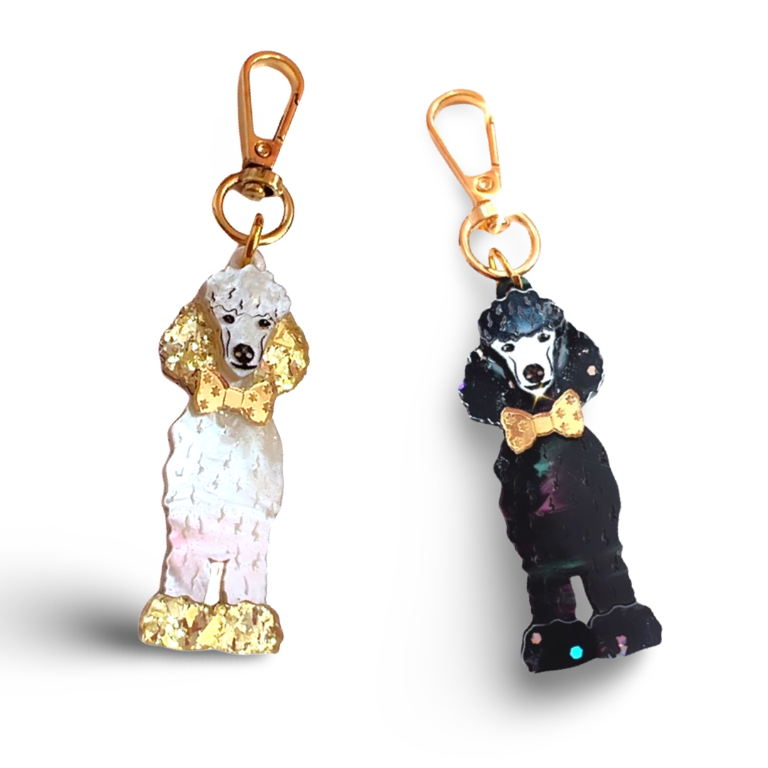 Poodle Bag tag/ Keyring