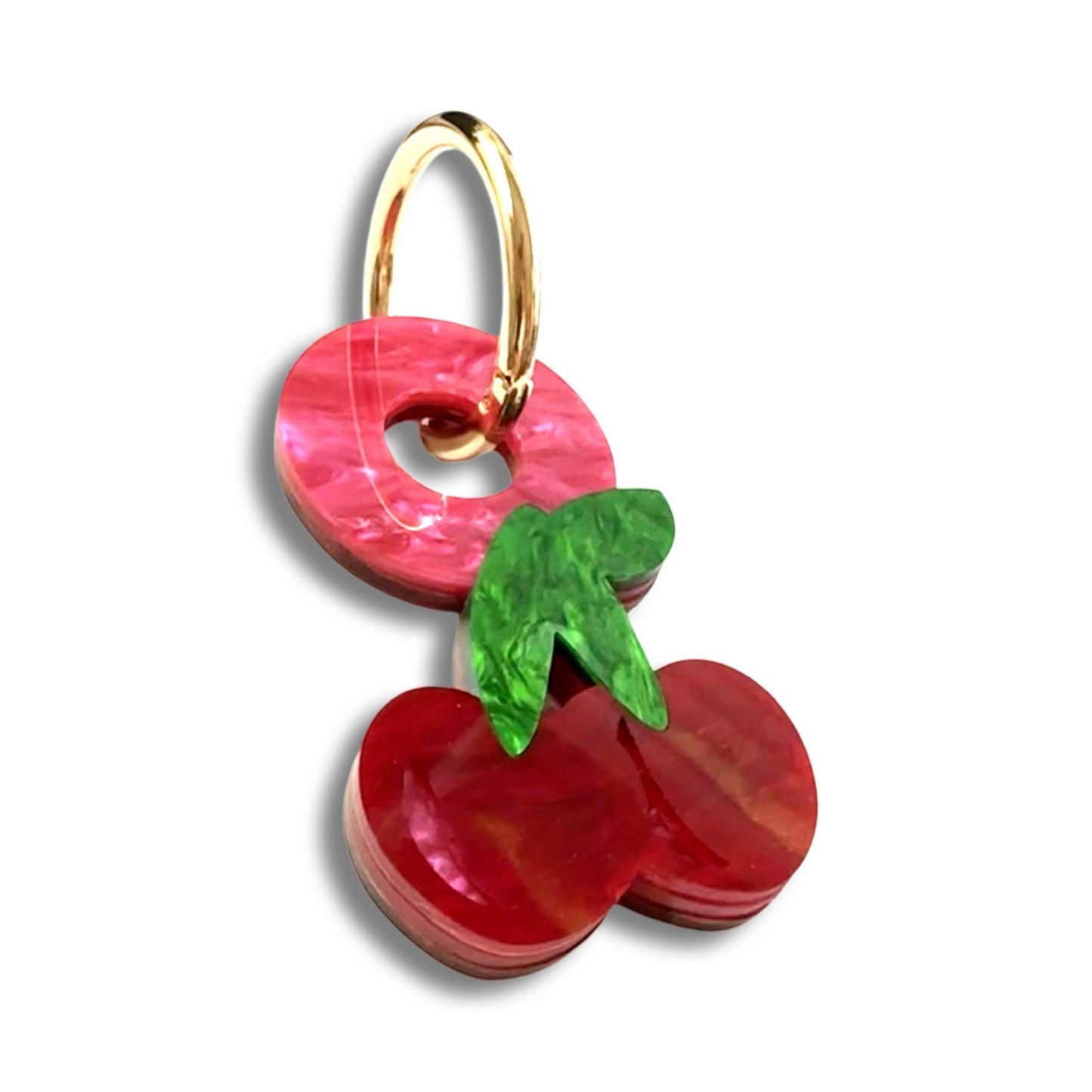 Cherry Bag Charm - Double Take - And O Clasp