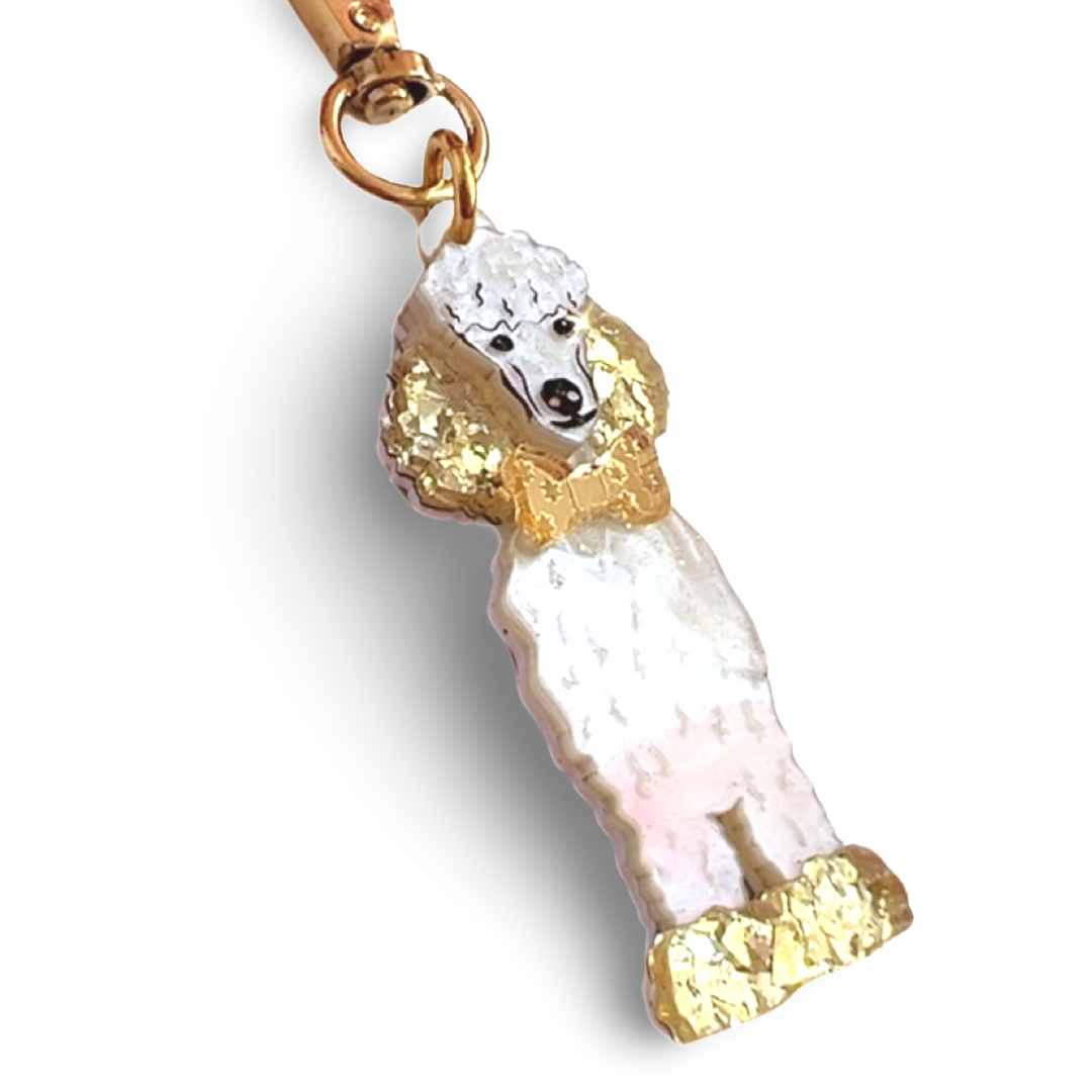 Poodle Bag tag/ Keyring