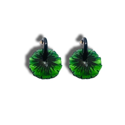 Fan Palm Green and Black - Small