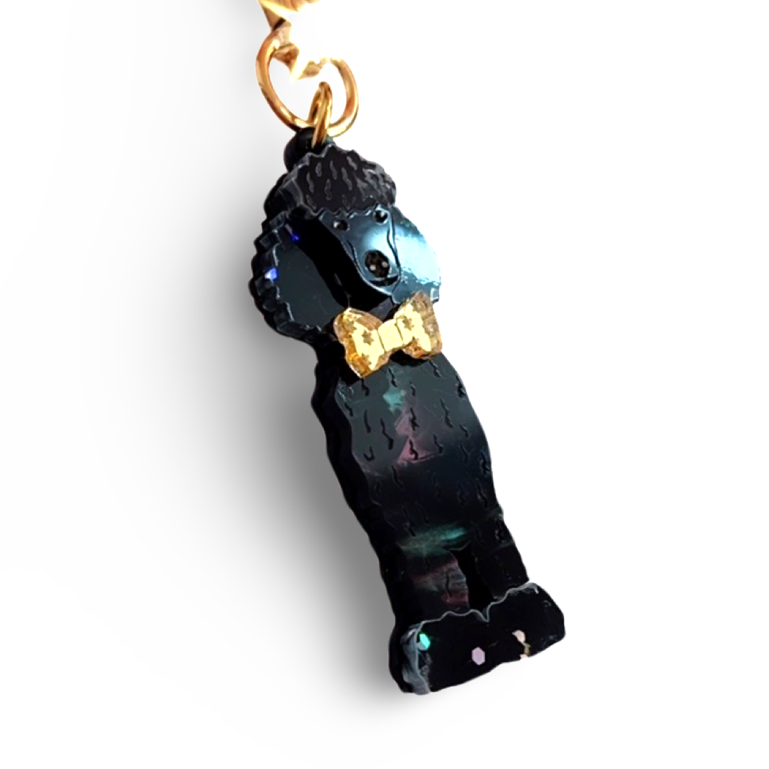 Poodle Bag tag/ Keyring