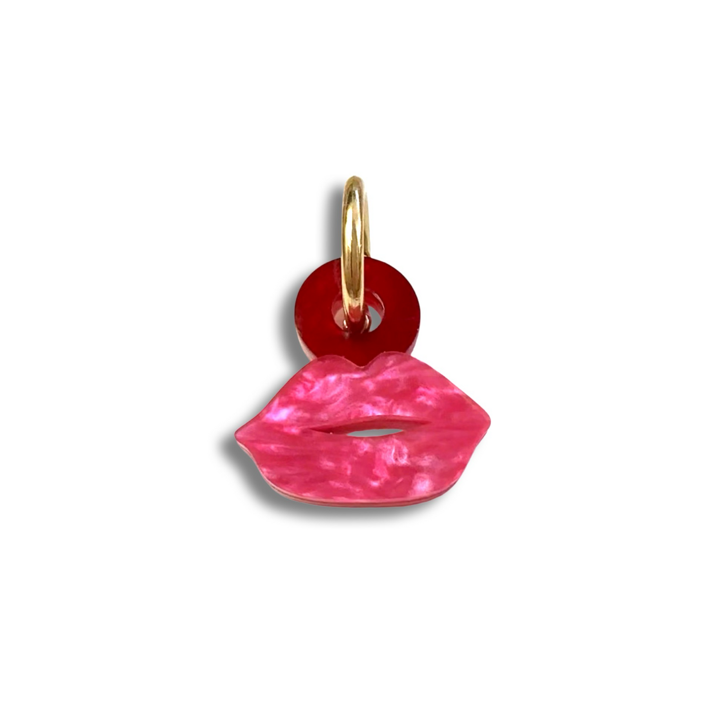 Mini Kiss Lips Bag Charm - Double Take - And O Clasp