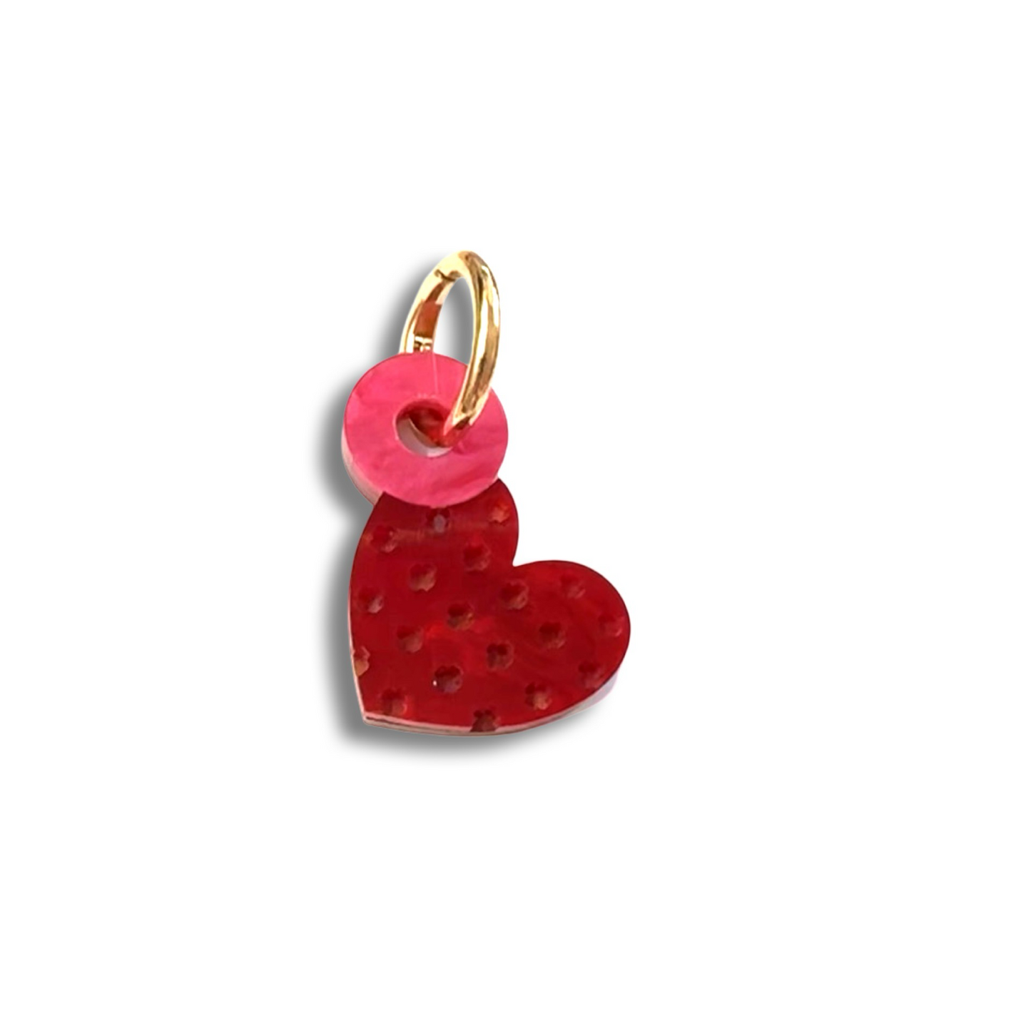 Mini Heart Bag Charm - High Tide -  And O Clasp