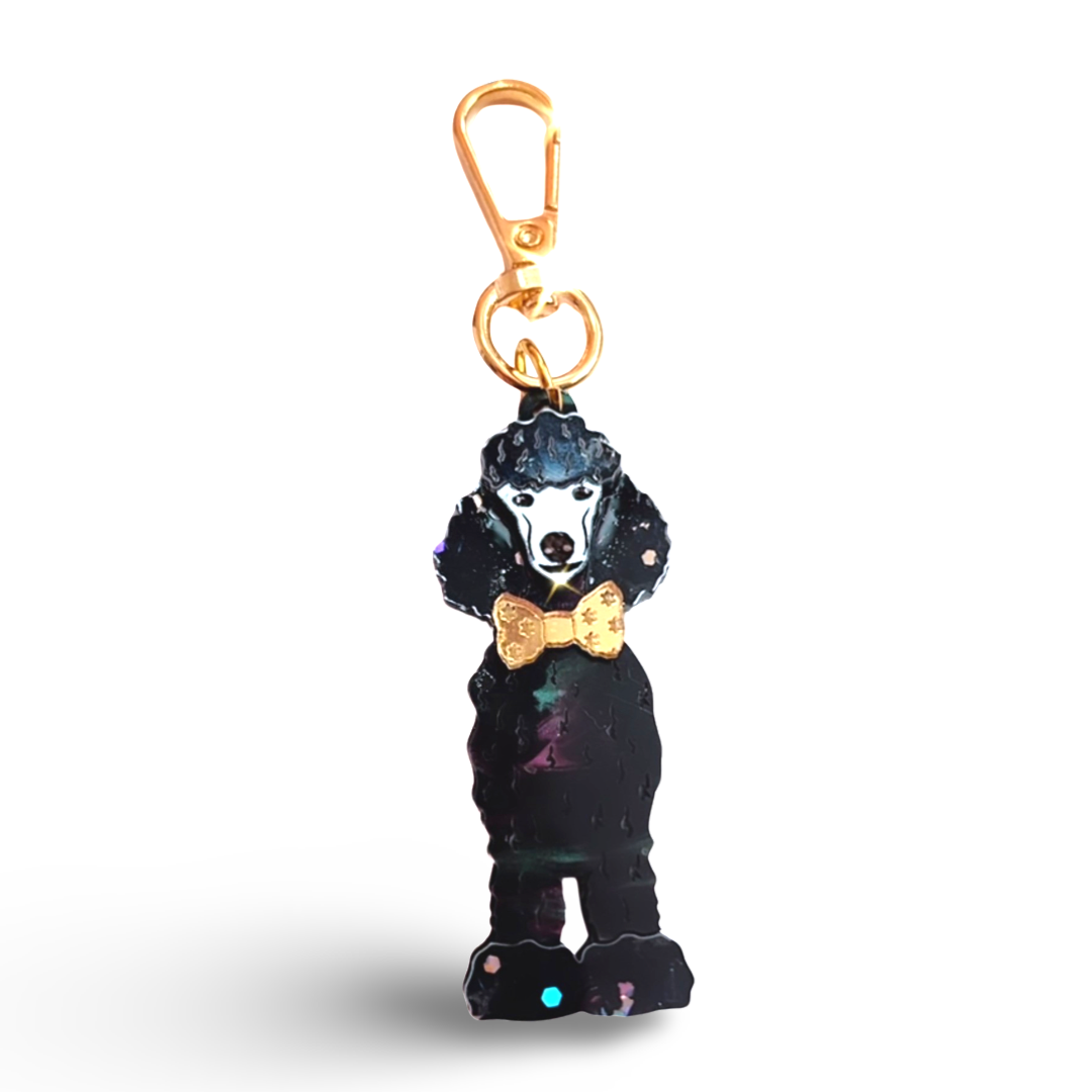 Poodle Bag tag/ Keyring
