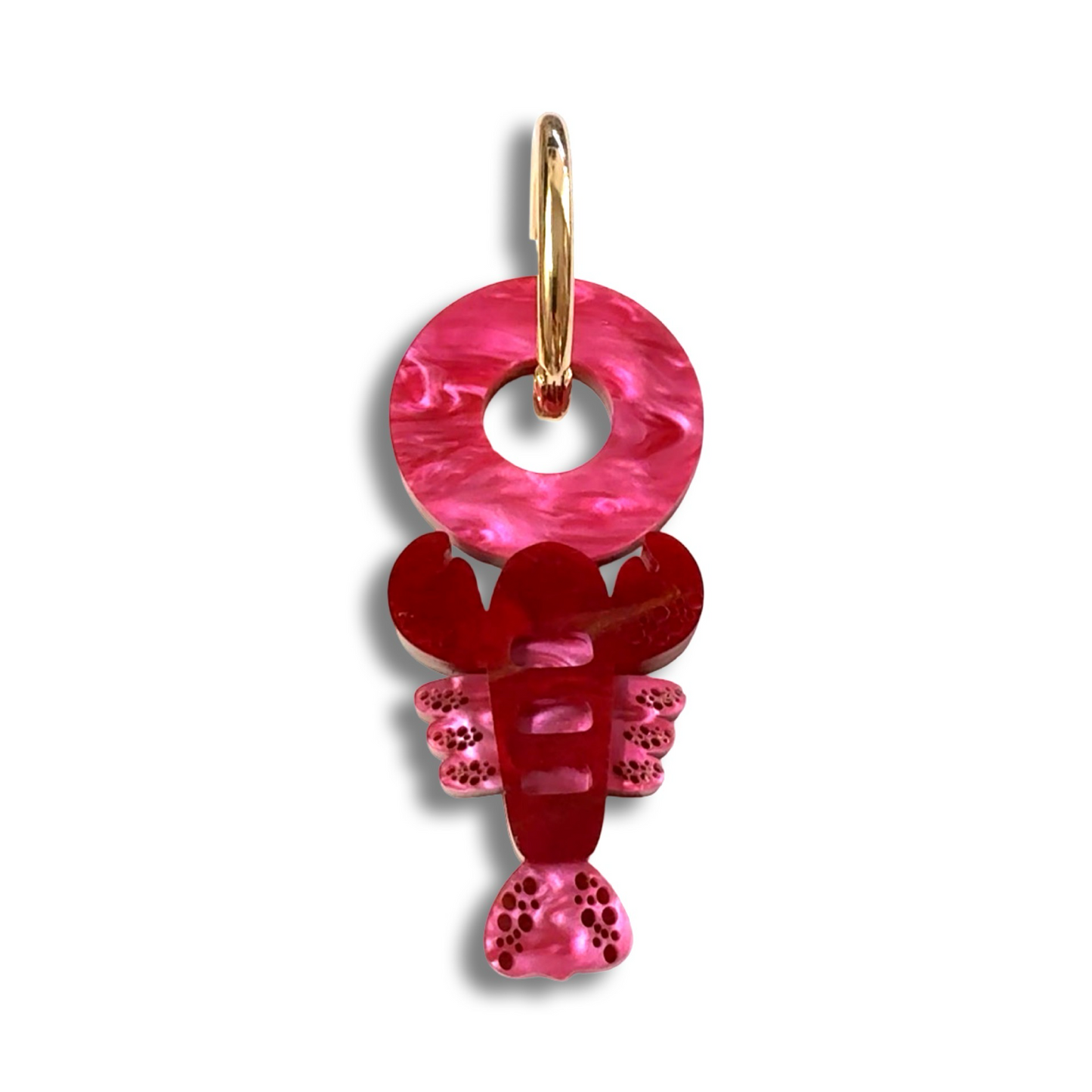Limited Edition Lobster Bag Charm- Crimson Armour- And O Clasp