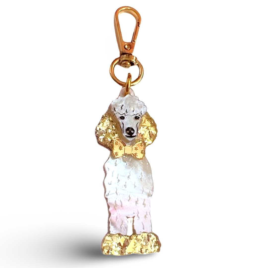 Poodle Bag tag/ Keyring