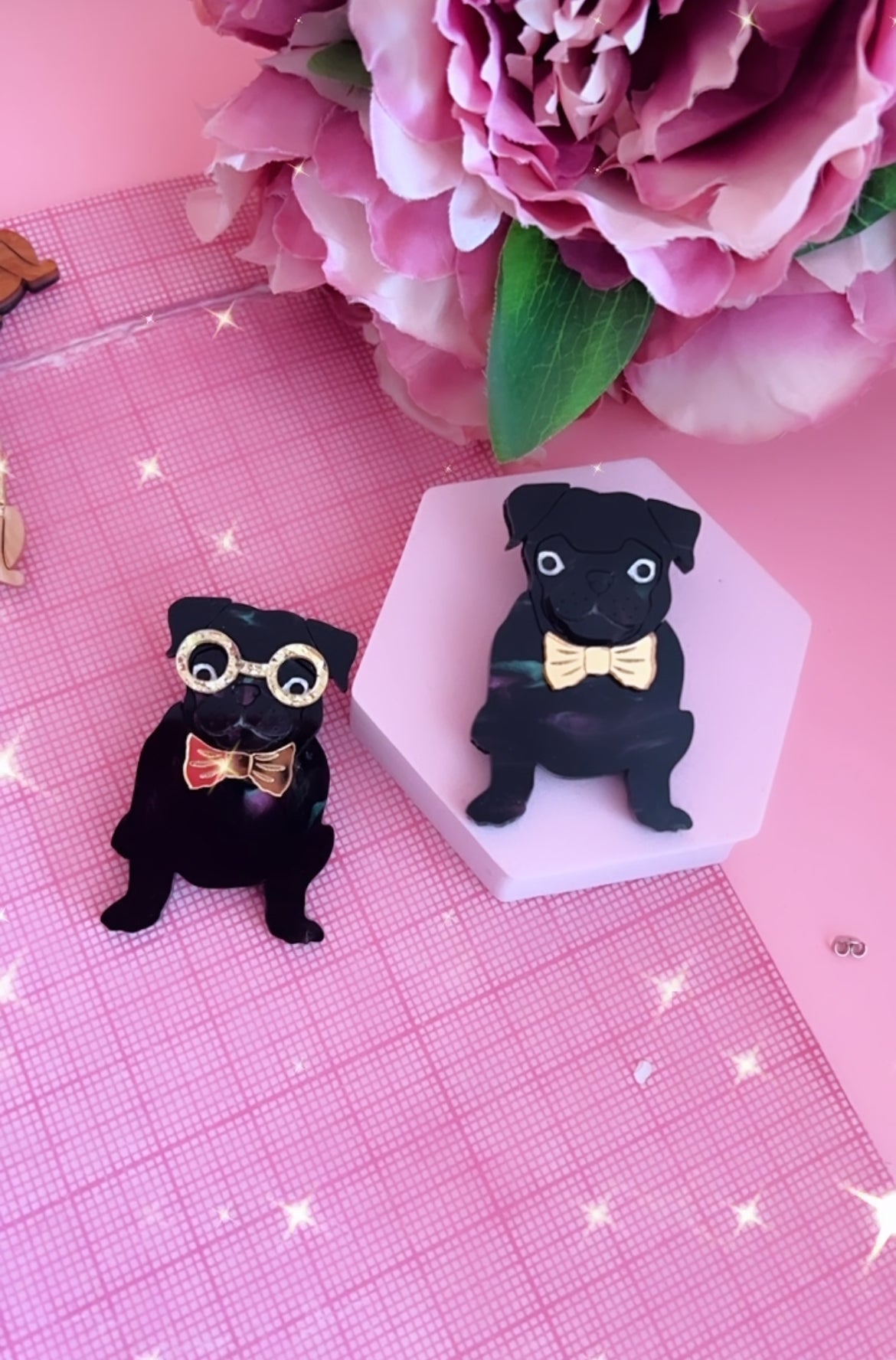 Pug Brooch