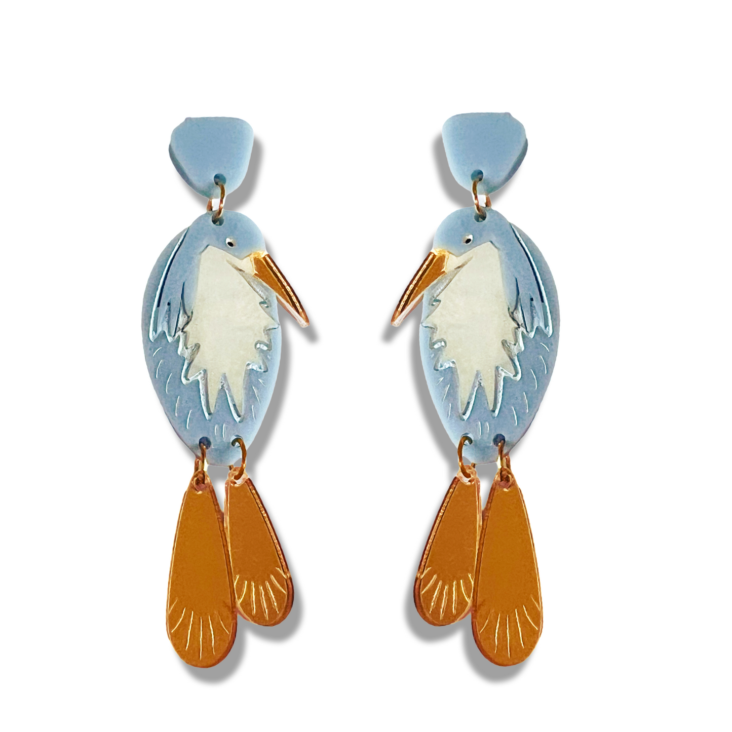 Heron Birds- Light Blue