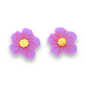 Tibouchina  Large Statement Studs