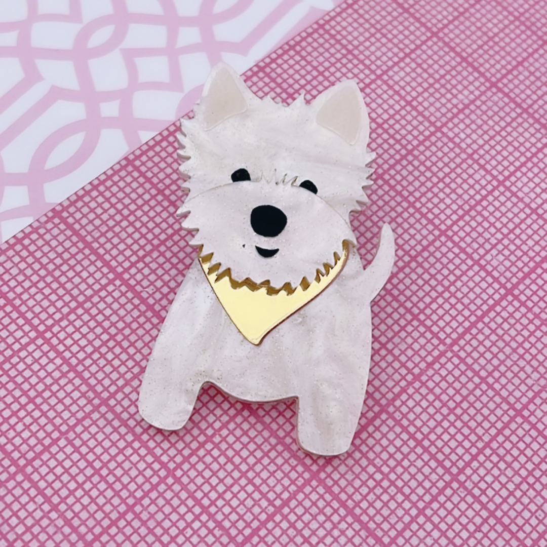 Westie Brooch