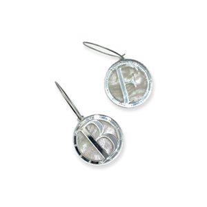 SILVER -Love Letters Hoop Earrings
