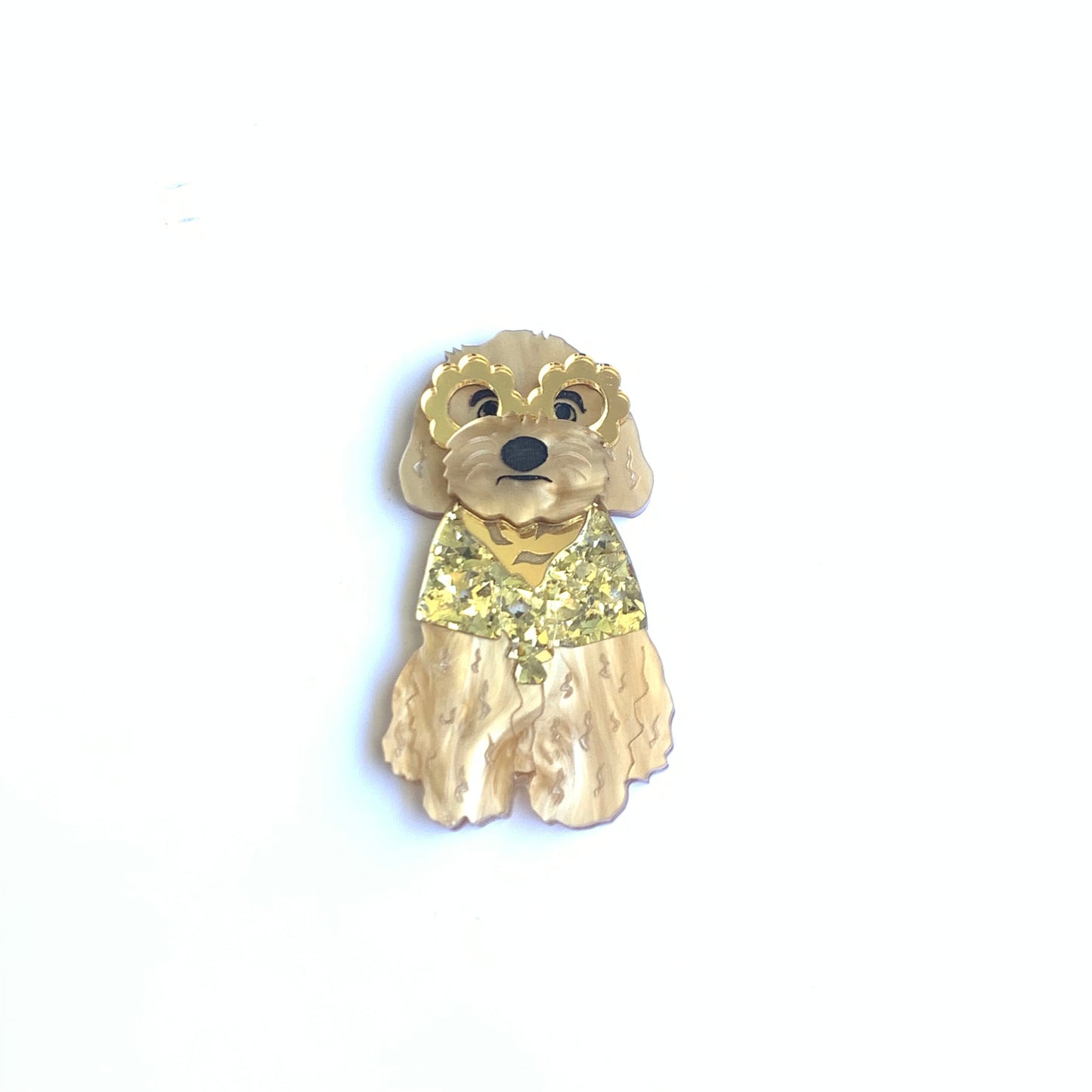 Louis our Cavoodle Brooch