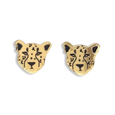 Gold Leopard Stud