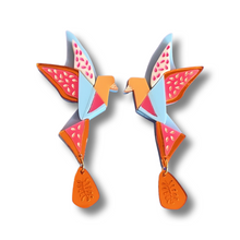 Load image into Gallery viewer, Origami Bird Statement Earring