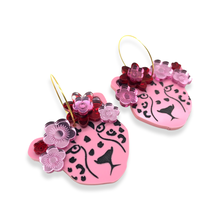 Load image into Gallery viewer, Lulu Leopard Hoop Dangle