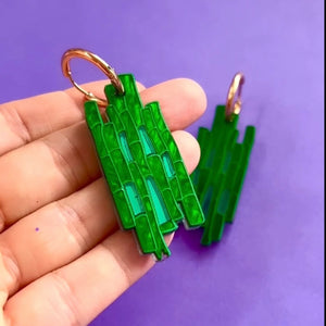 Bamboo Statement Earrings
