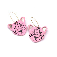 Load image into Gallery viewer, Lennie Leopard Hoop Dangle