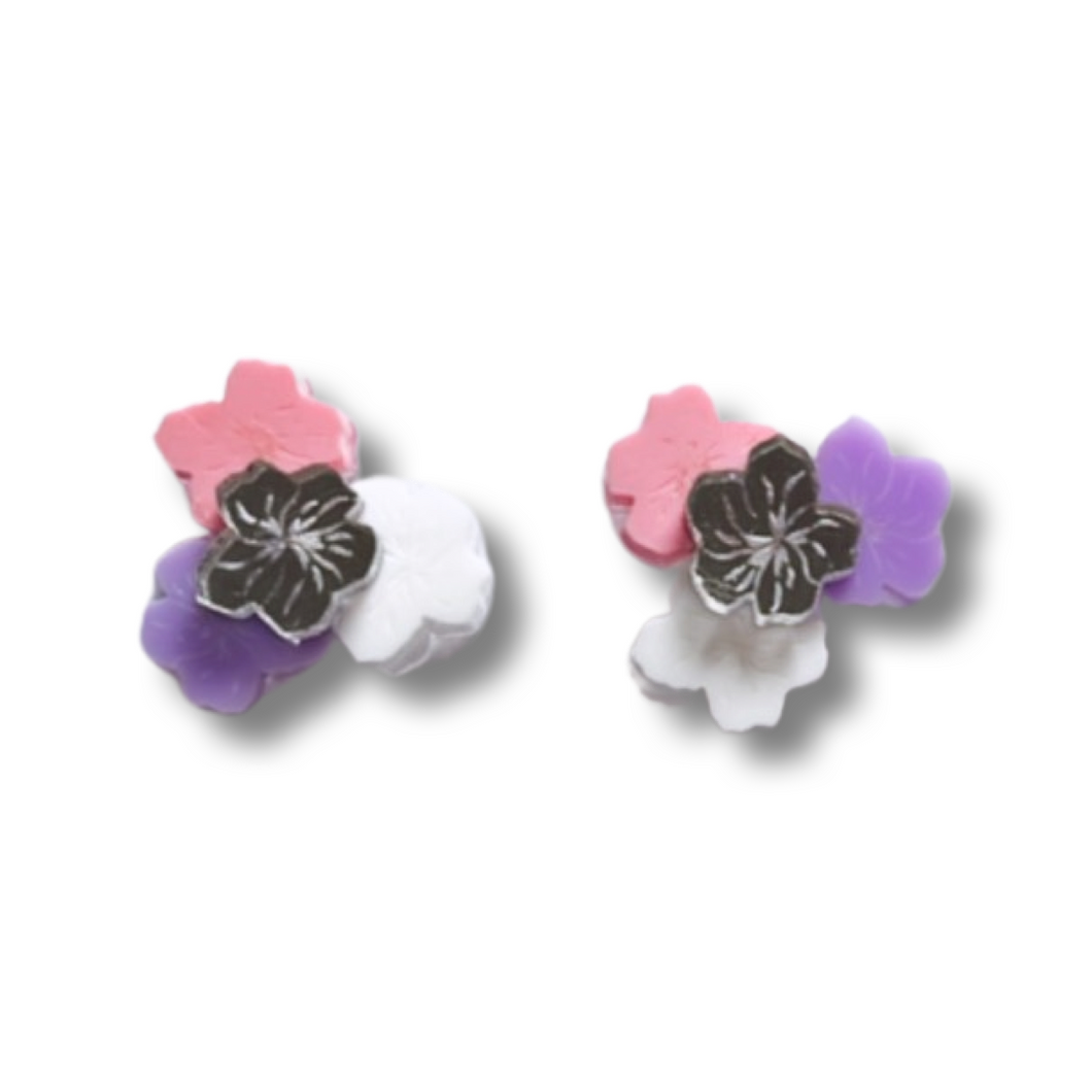 Tibouchina Cluster Studs