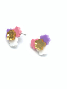 Tibouchina Cluster Studs
