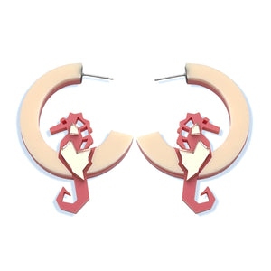 Reversible Seahorse hoops