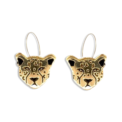 Gold Leopard Hoop