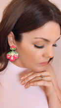 Load image into Gallery viewer, Plum Blossom Statement Earring