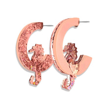 Load image into Gallery viewer, Reversible Seahorse hoops