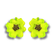 Load image into Gallery viewer, Yellow Flower Studs