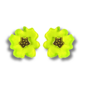 Yellow Flower Studs